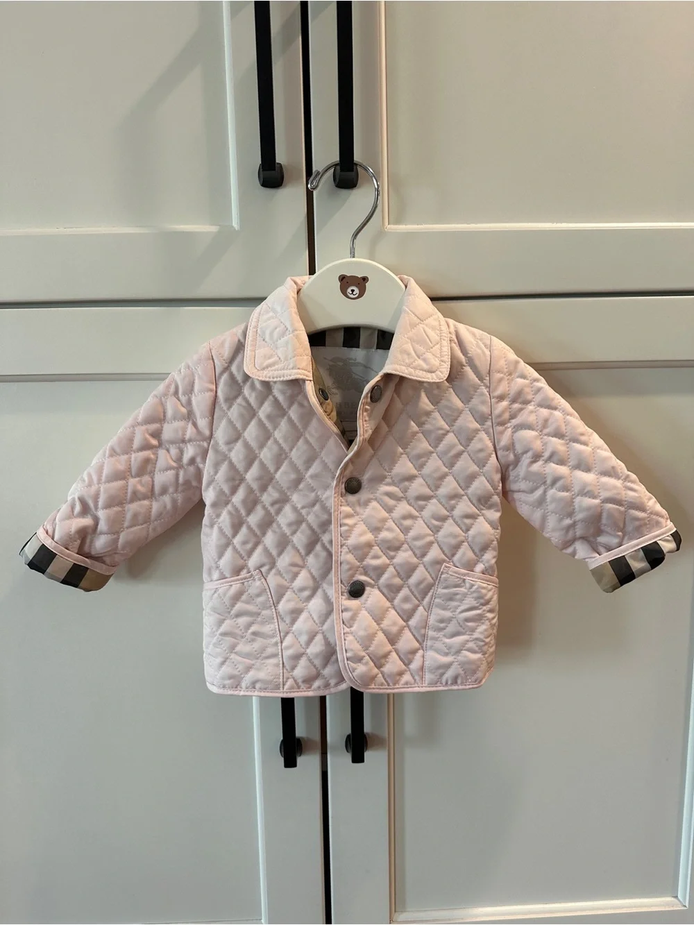 Burberry pink infant jacket